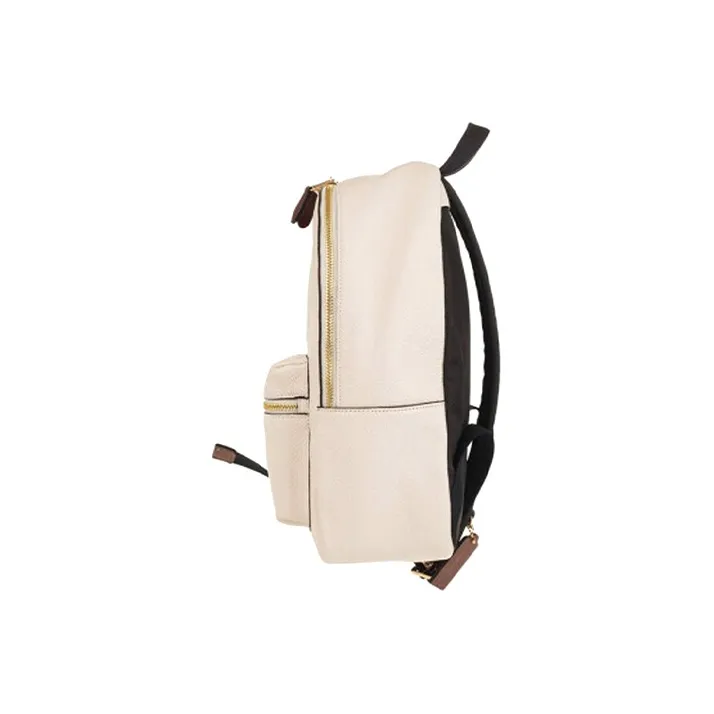 COACH Bear Collaboration Charlie Leather Backpack Large Size White-1