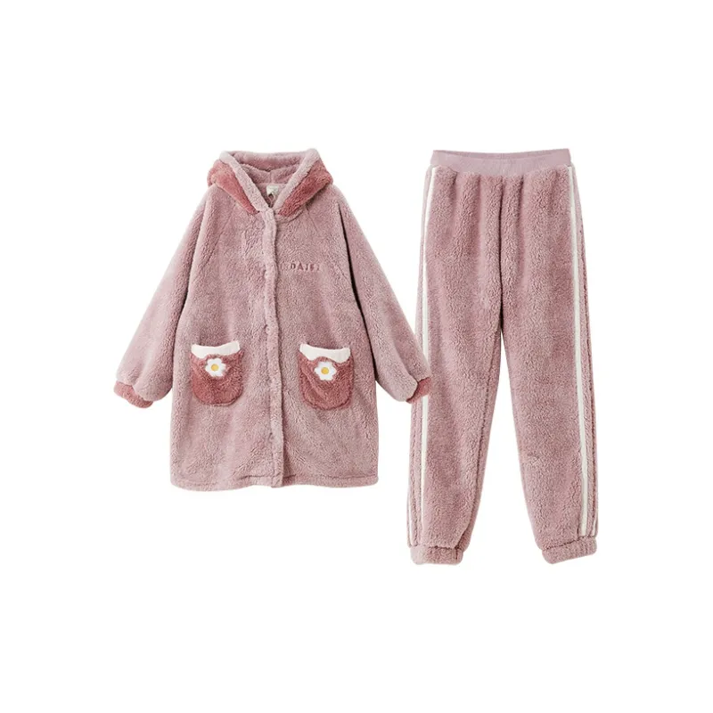 GUKOO x Disney Pajama Set Women's Pink Purple-1