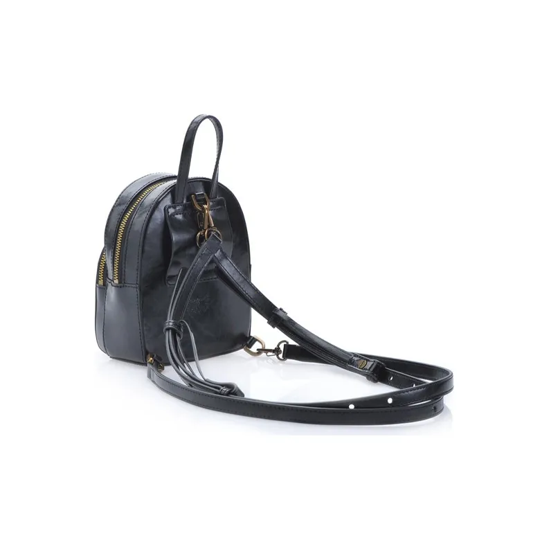 PINKO Leather Backpack Regular Women's Black-1