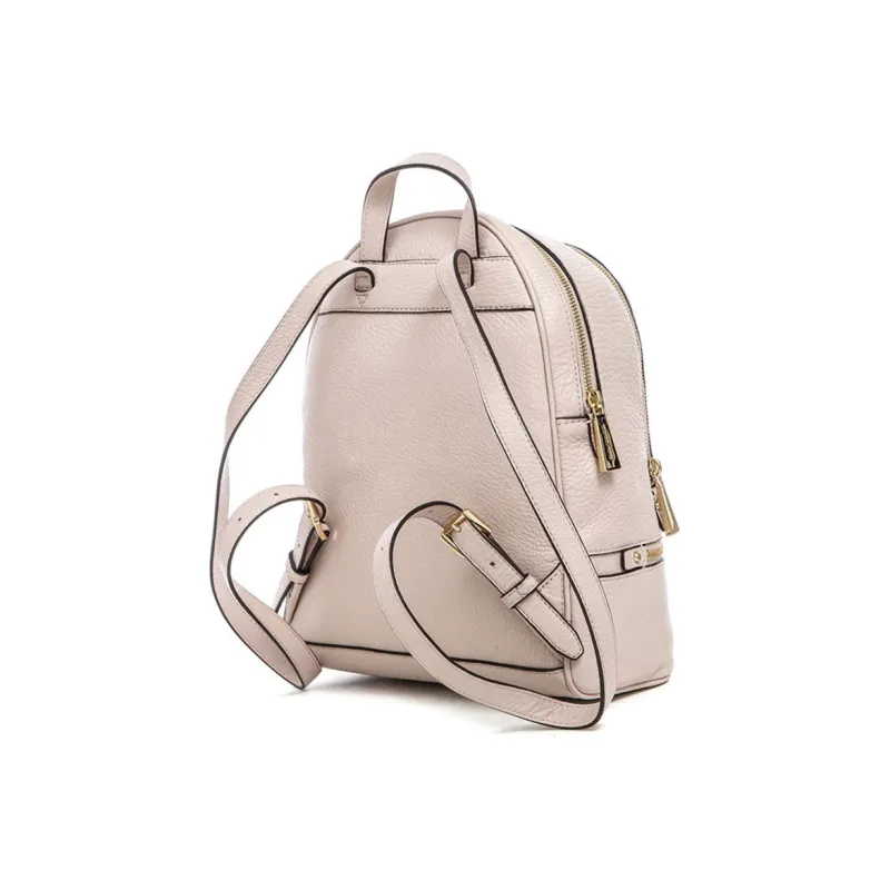 MICHAEL KORS Rhea Zip Cow Leather Backpack Medium Size Women's Pink-2