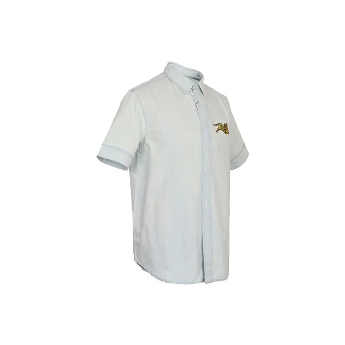 KENZO Shirts Men Light Blue-2