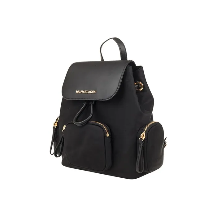 MICHAEL KORS Abbey Nylon Backpack Medium Size Women's Black-1