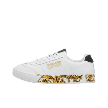 VERSACE JEANS Court 88 Garland Court 88 Stylish Skateboarding Shoes Men's White