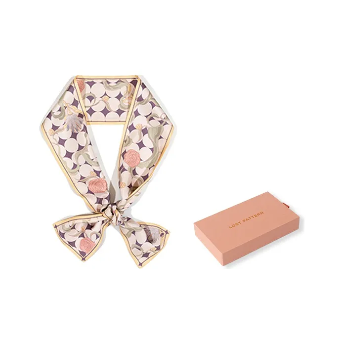 LOST PATTERN Silk Scarves Women's-0