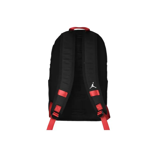 Jordan Polyester Backpack Regular Unisex Black Red-3