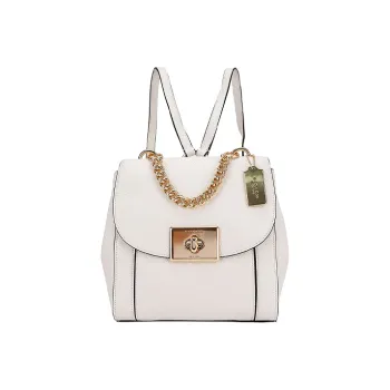 COACH Cassidy Leather Backpack Handbag Small Size Women's Beige