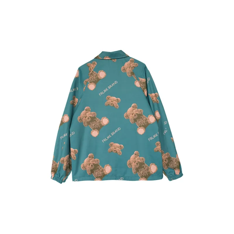 FRLMK Loose Fit Jacket Unisex Green-1