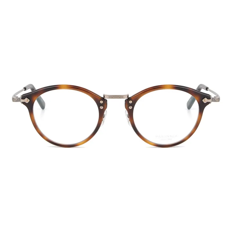 MASUNAGA Titanium Oval Eyeglass Frames Unisex-0