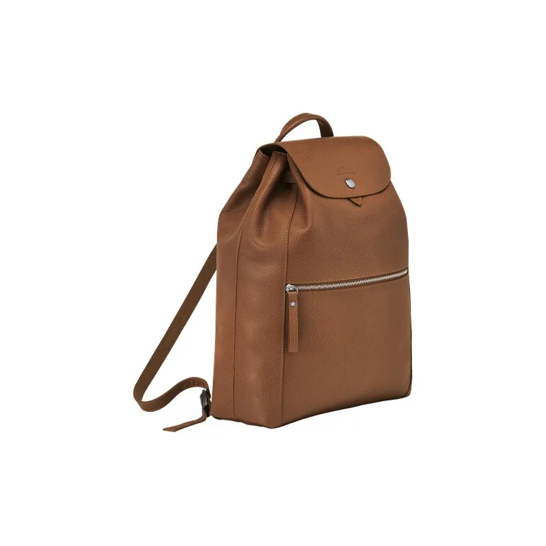 LONGCHAMP Le Foulonné Cow Leather Backpack Women's Light Russet-1