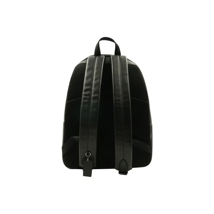 COACH Houston Leather Backpack Men's Khaki & Black Red-3