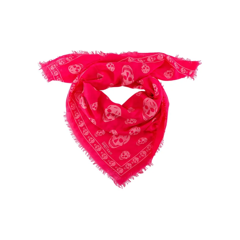 Alexander McQueen Silk Scarves Unisex Pink-0