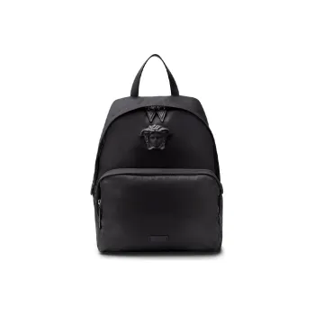 VERSACE La Medusa Fabric Backpack Men's Black