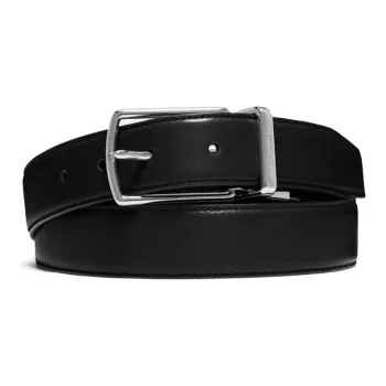 COACH Leather Leather Belts Men's Black/Brown Width  3cm