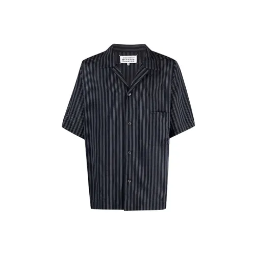 Maison Margiela Shirts Men Dark Blue