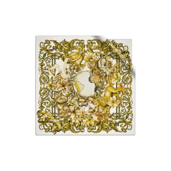 DIOR Silk Scarves Women's Gold