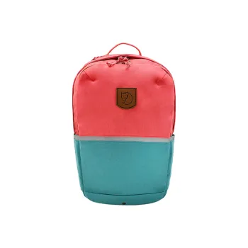 Fjallraven Polyamide Backpack Regular Unisex Coral Green & Peach Red