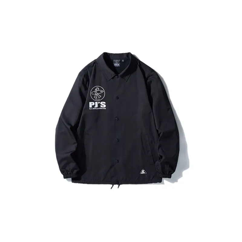 PJ's Vigor Coach Jacket Unisex Black-1