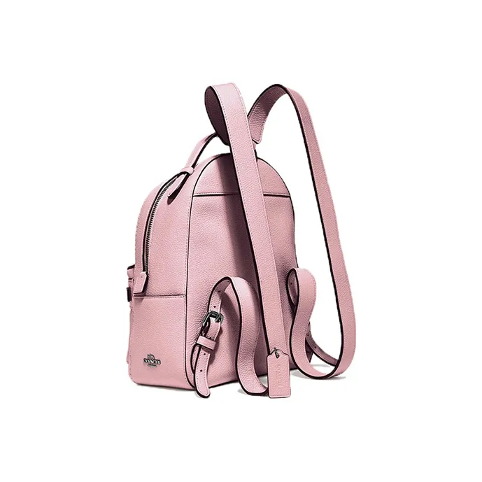 COACH Campus Leather Backpack Small Size Women's Pink-1