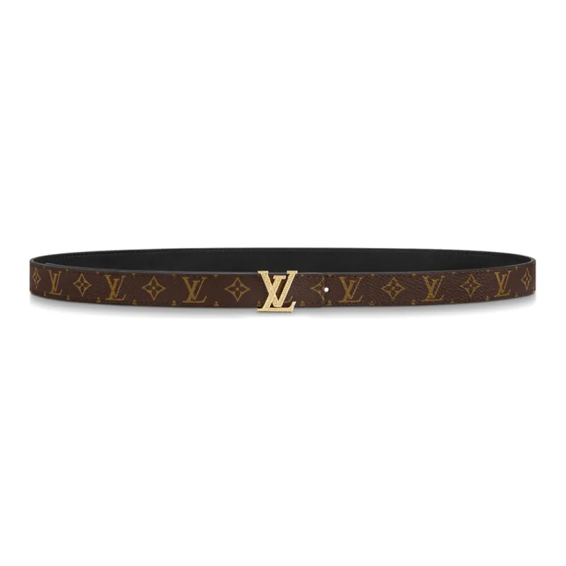LOUIS VUITTON ICONIC LV ICONIC PRECIOUS 2cm Monogram Double Sided Belt Women's Brown-1