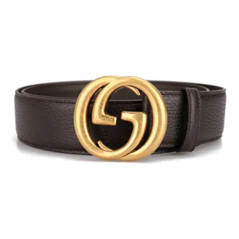 GUCCI Interlocking G Leather Belt