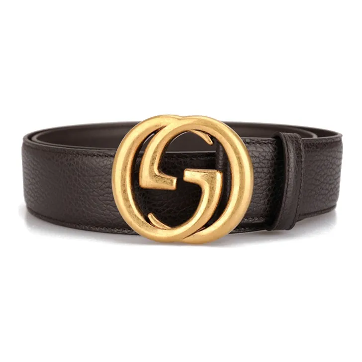 GUCCI Interlocking G Leather Belt-0