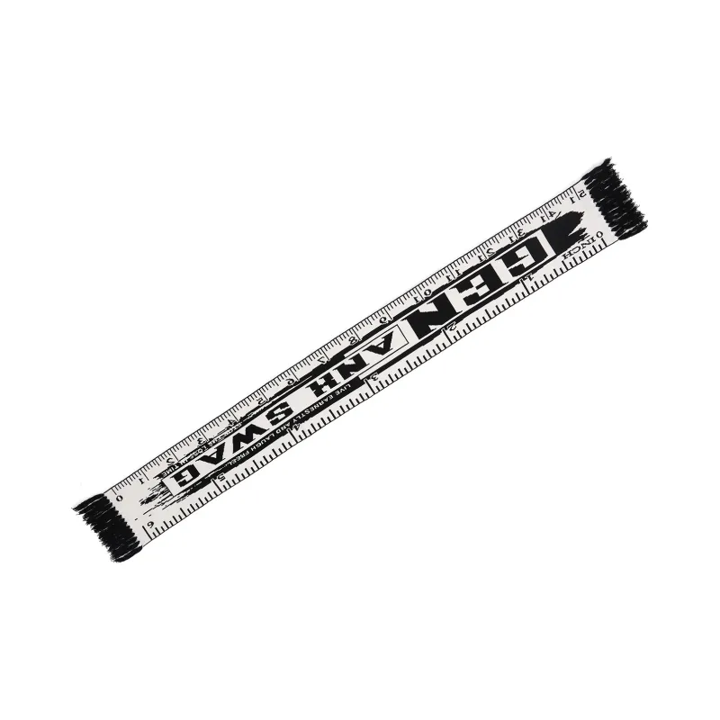 GENANX Scarves Unisex Black/White-4