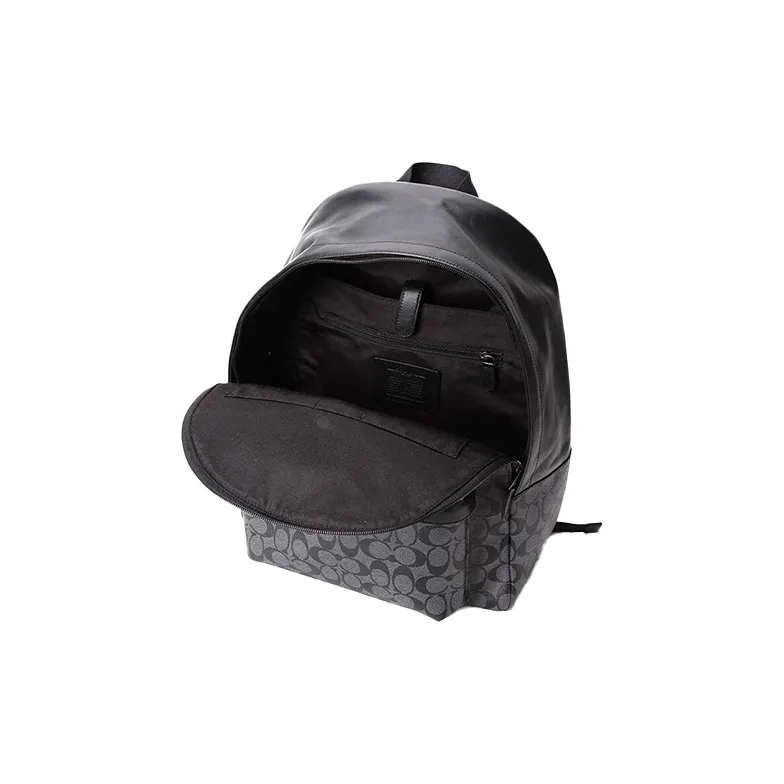 COACH Charles PVC Backpack Large Size Women's Advanced Gray-5