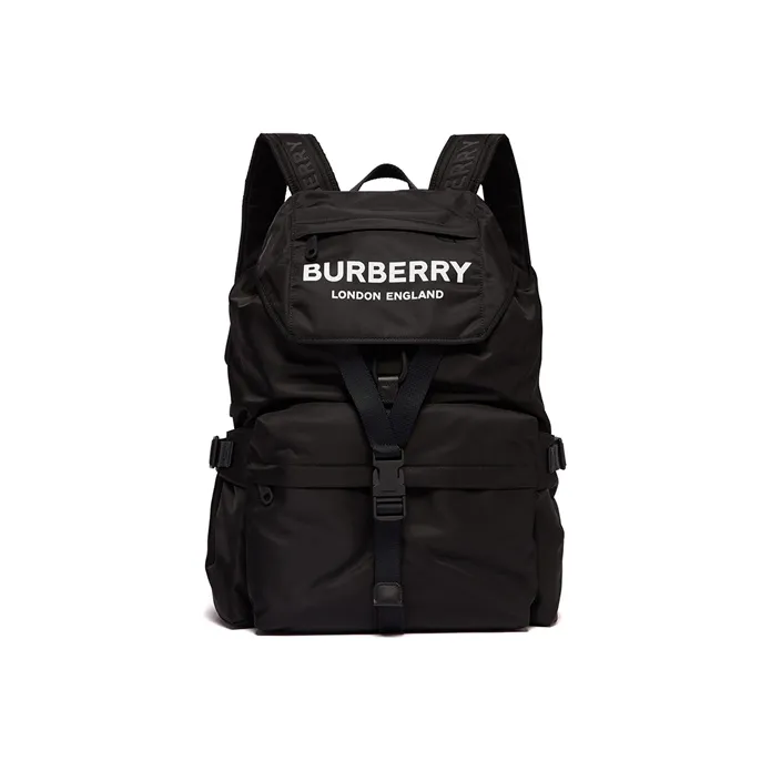 Burberry Nylon Backpack Unisex Black-0