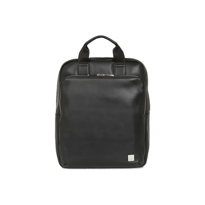 KNOMO Genuine Leather Commute Bag Portable Backpack Regular Unisex Black-0