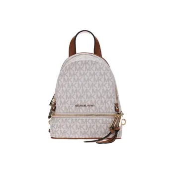 MICHAEL KORS Cow Leather Backpack Small Size Women's Vanilla White