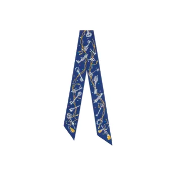 HERMES LES CLES A POIS Silk Scarves Women's