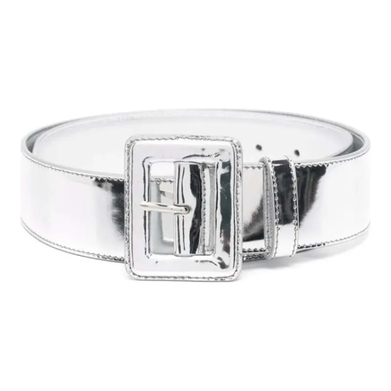 PRADA Leather Belts Unisex Silver-0