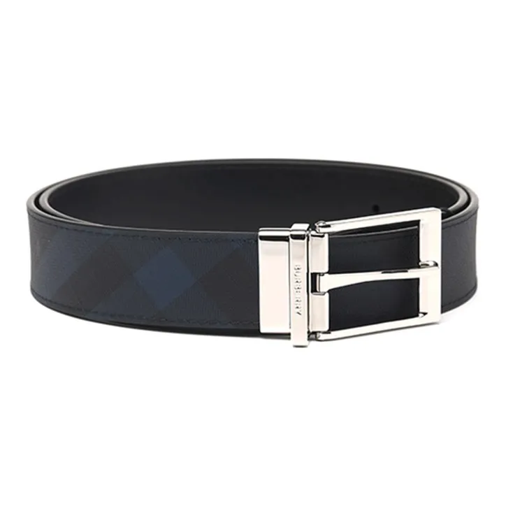 Burberry Leather Belts Men Blue-2
