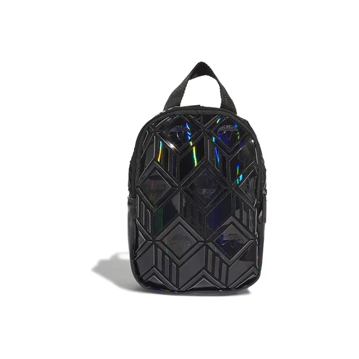 Adidas Originals Polyurethane Artificial Leather Backpack Regular Unisex Black-0