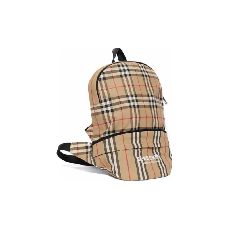 Burberry Convertible Belt Bag Vintage Check And Icon Stripe Archive Beige-1