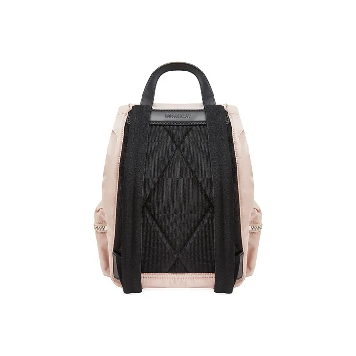 Burberry Logo Print Econyl Nylon Backpack Pink-3