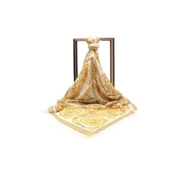 VERSACE Barocco Fringed Shawl