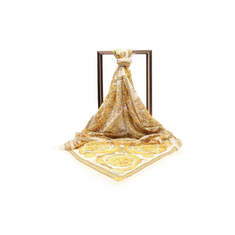 VERSACE Barocco Fringed Shawl-0