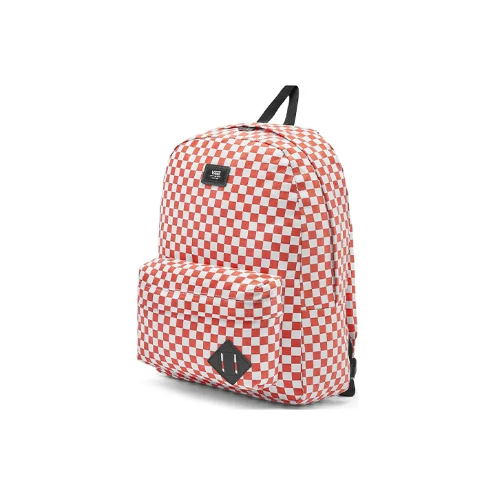 Vans Polyester Backpack Unisex Orange White-1