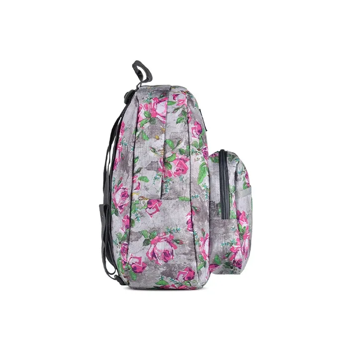 JanSport Polyester Backpack Mini Women's Gray Multicolor-3