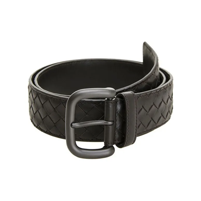 Bottega Veneta Intrecciato Leather Belt-0