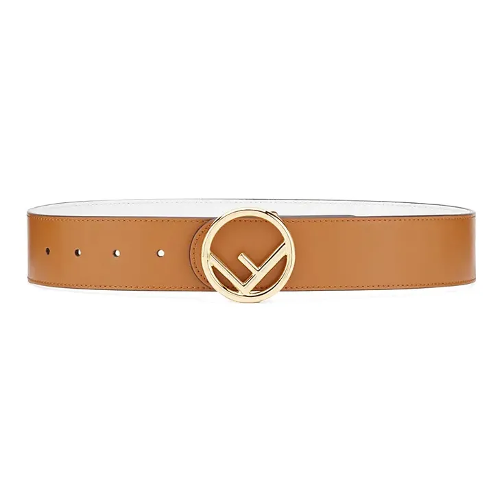 FENDI Leather Belts Unisex Brown-0