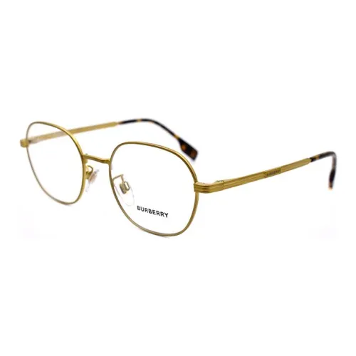 Burberry Eyeglass Frames Men Gold Brass