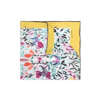 Valentino Silk Scarves Unisex White