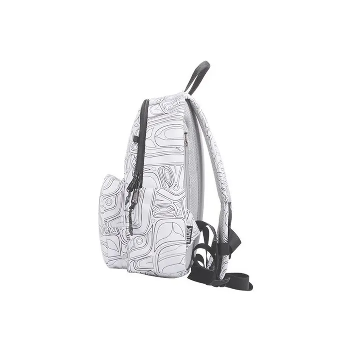 INUK Polyester Travel Bag Backpack Regular Unisex White-4