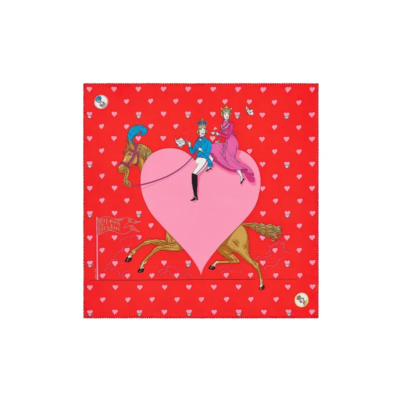 HERMES Silk Scarves Women's Red-0