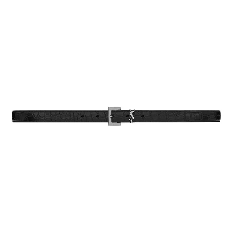SAINT LAURENT Leather Belts Unisex-0