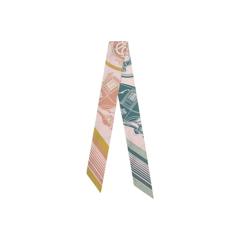 HERMES Silk Scarves Women's Pink-0
