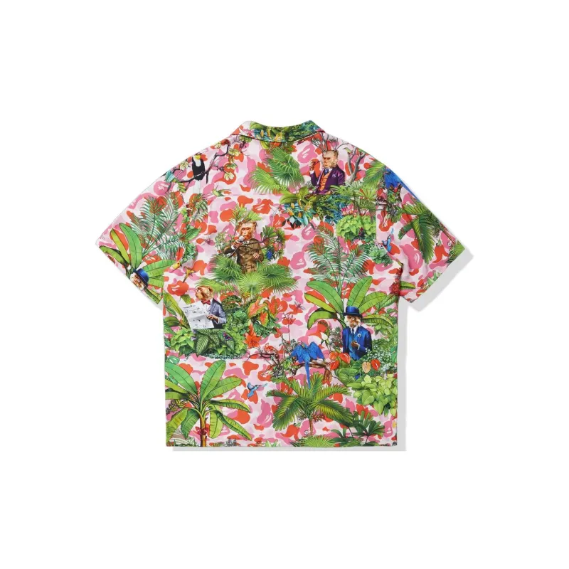 A BATHING APE X Monkey 47 Open Collar S/S Shirt-5