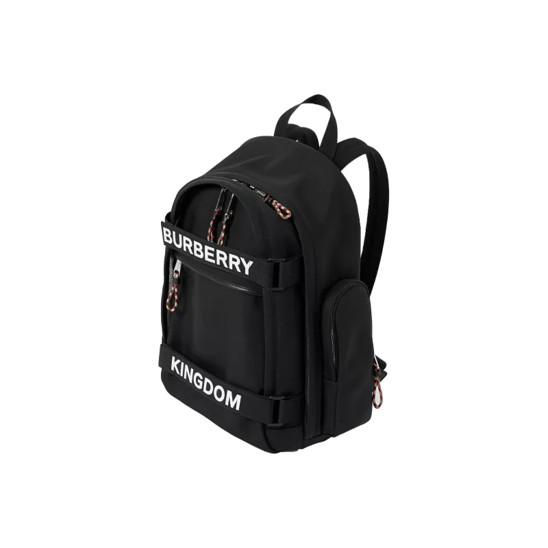 Burberry Polyester Backpack Large Size Men's Black-2
